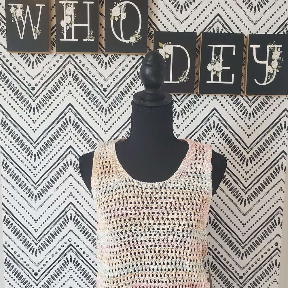 Francesca's woven colorful sweater top